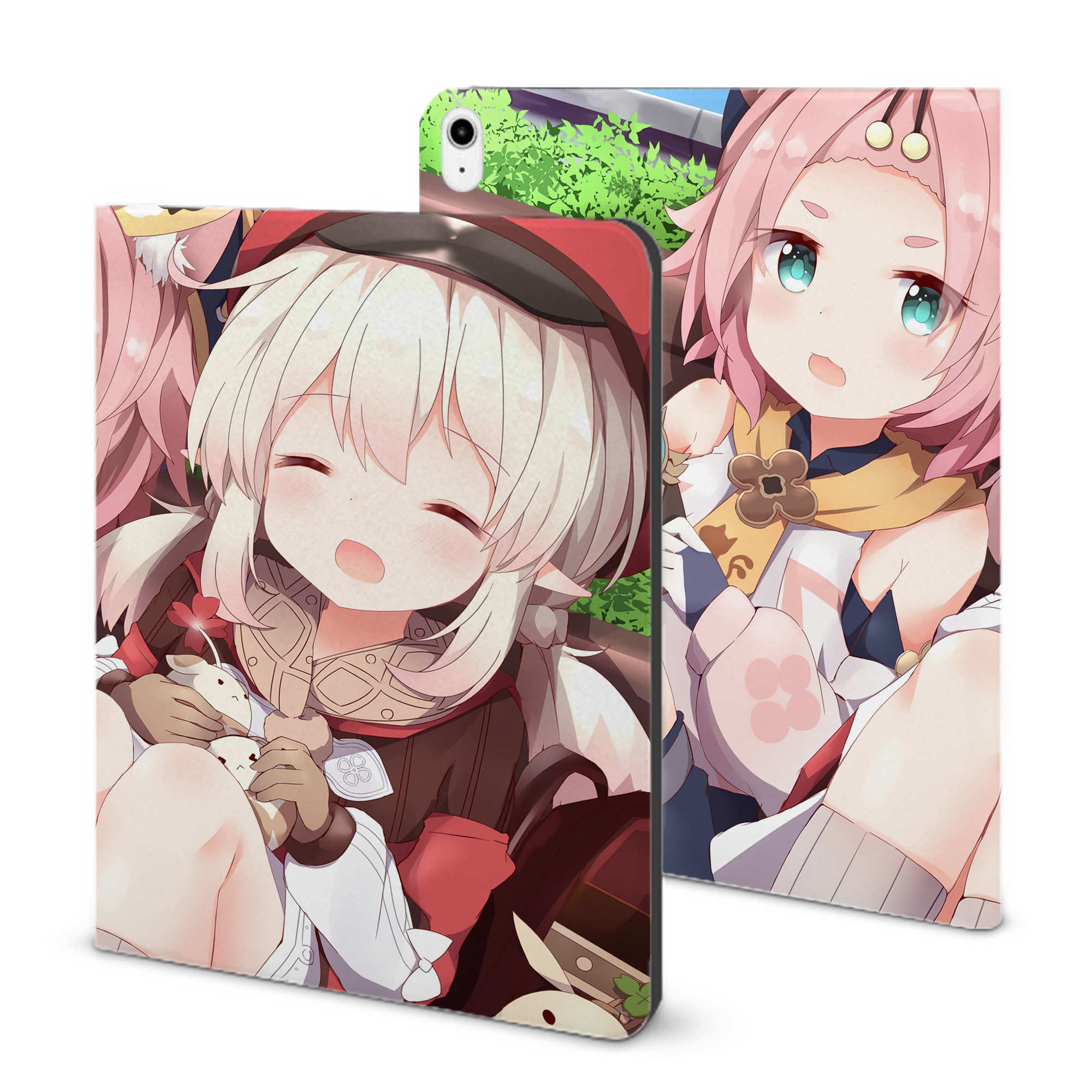 げんし神 genshin IPadケース ペンホルダー付き ブックスタイルデザイン